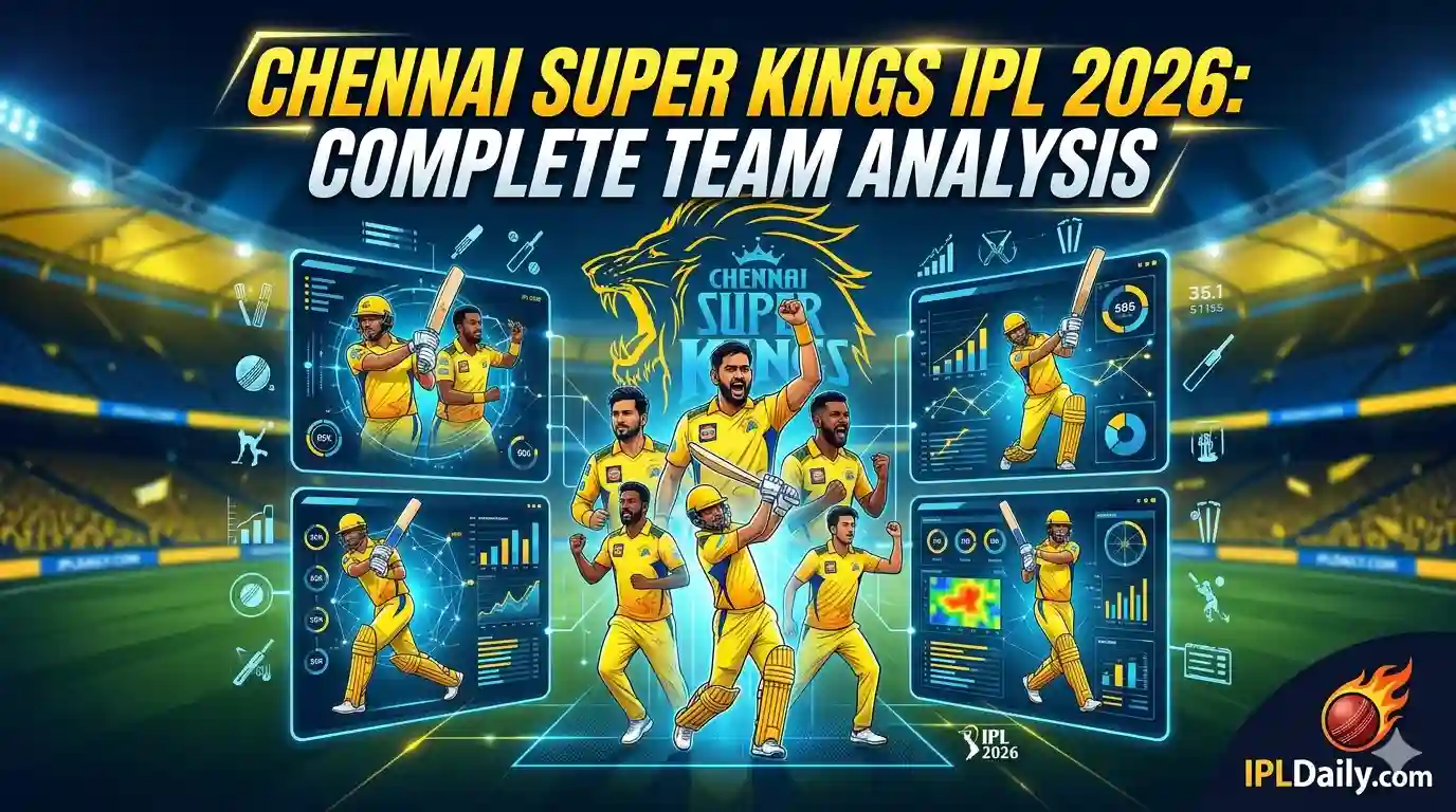 CSK IPL 2026: Squad, Schedule & Playoff Chances (Live Update)