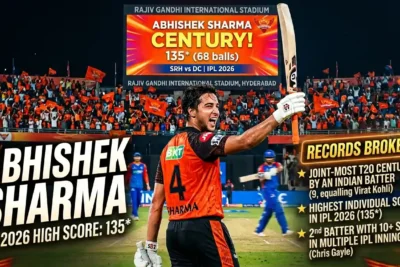 Abhishek Sharma Century IPL 2026: 135* Off 68 Balls Destroys Delhi Capitals — Every Record Broken, Full Stats & Match Analysis