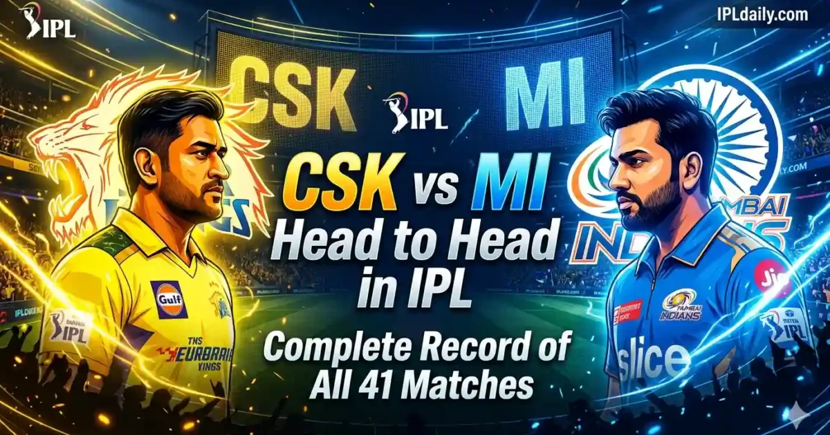 CSK vs MI Head to Head Record 2008-2006: Stats, Wins & IPL Rivalry