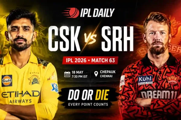 CSK vs SRH Dream11 Prediction Today: IPL 2026 Match 63