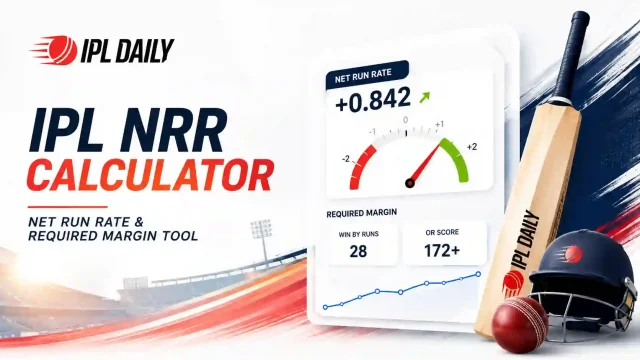 IPL NRR Calculator: Net Run Rate & Required Margin Tool