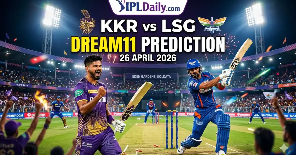 LSG vs KKR Dream11 Prediction Today: Playing XI, Pitch Report & Fantasy Picks (April 26)