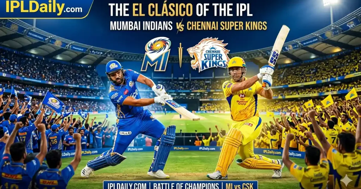 MI vs CSK Today Match IPL 2026: Dream11 Prediction, Pitch Report, Playing 11 & Winner Prediction