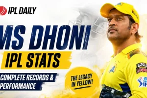 MS Dhoni IPL Stats: Complete Records, Career Performance, Runs, Captaincy & CSK Legacy