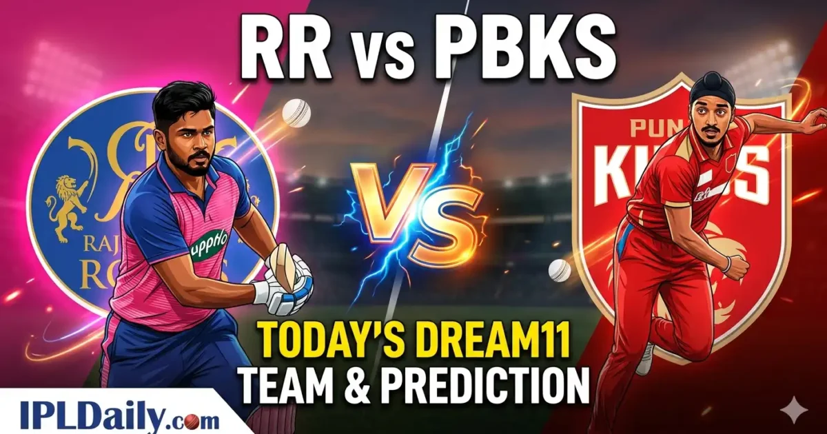 RR vs PBKS Dream11 Prediction Today: Pitch, Team & Win Tips (IPL 2026)