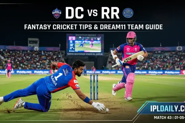 DC vs RR Dream11 Prediction: Best Team, Captain Picks & Pitch Report