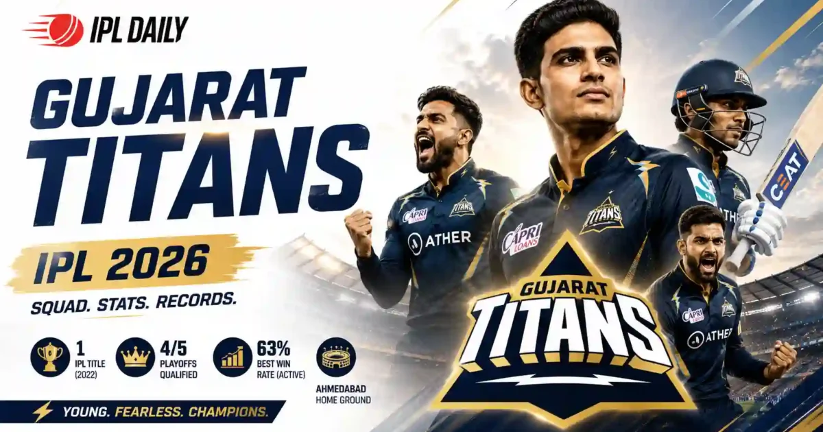 Gujarat Titans IPL Stats 2026 Squad: Gill’s GT Reach Final Again