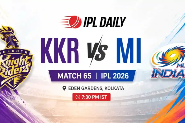 KKR vs MI Dream11 Prediction Today Match 65 IPL 2026: Best Fantasy Team