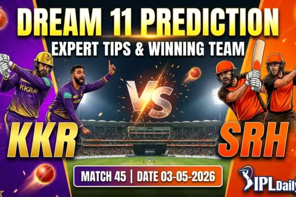 KKR vs SRH Dream11 Prediction Today Match 45 (3 May 2026)