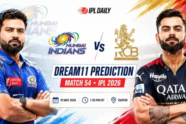 MI vs RCB Dream11 Prediction Today Match 54 IPL 2026