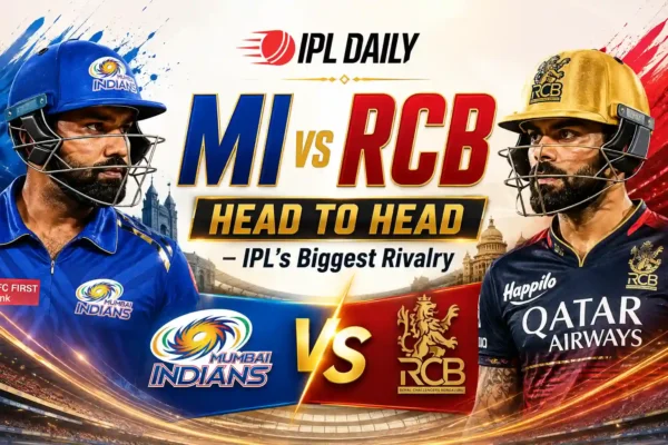 MI vs RCB Head to Head Record in IPL (2008–2026) – Stats, Results & Rivalry History