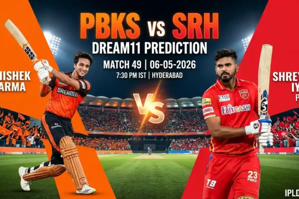 PBKS vs SRH Dream11 Prediction Today Match 49 IPL 2026