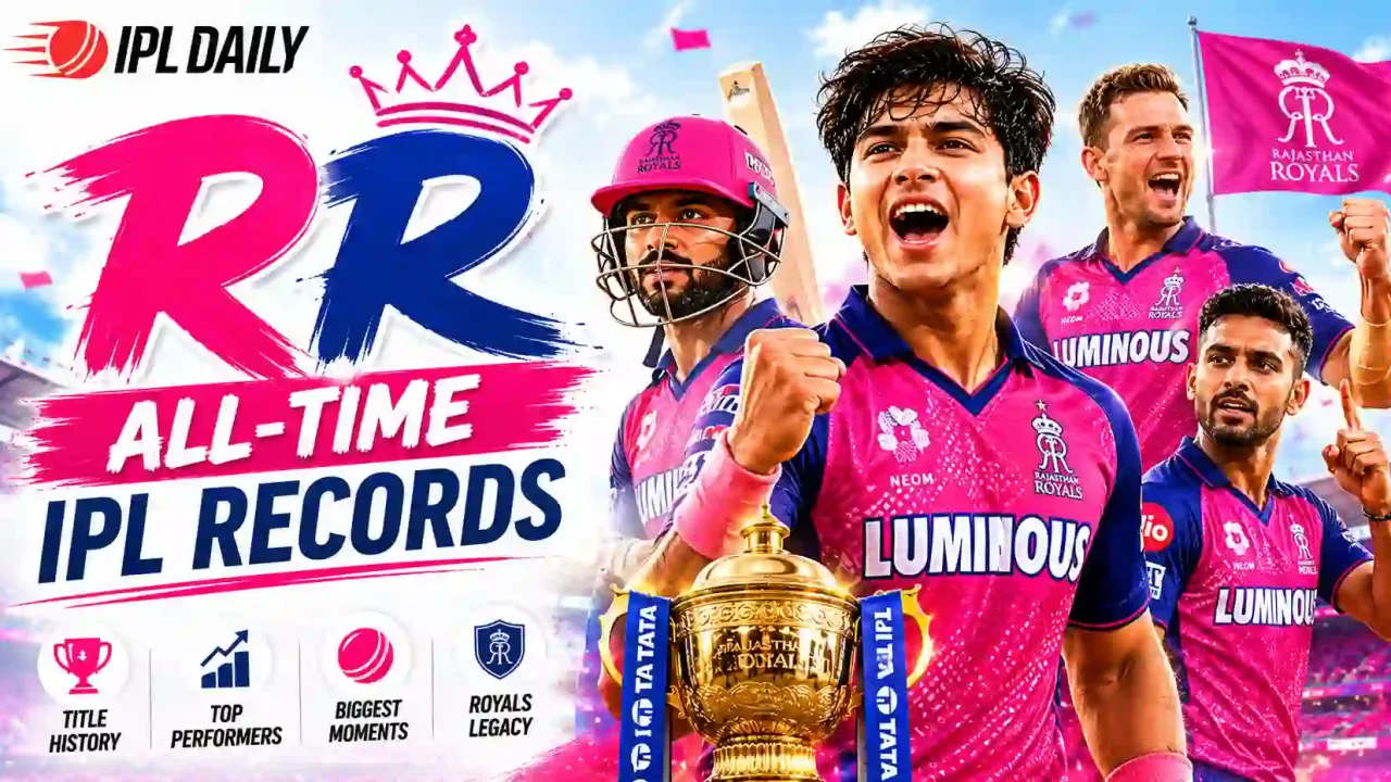 Rajasthan Royals IPL Stats 2026 Squad, Records, Captain & Full History
