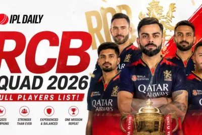 Royal Challengers Bengaluru Squad 2026 — Full Players List, Captain & Team Analysis