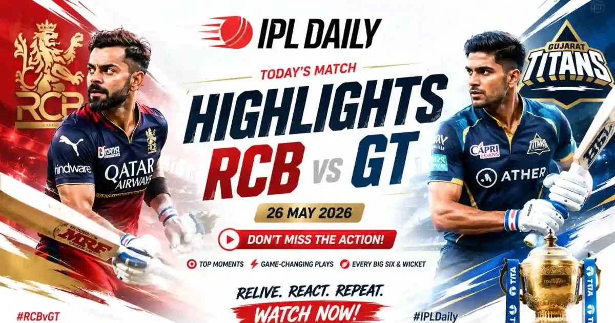 RCB vs GT Qualifier 1 Highlights: Patidar’s 93 Sends RCB Into IPL 2026 Final