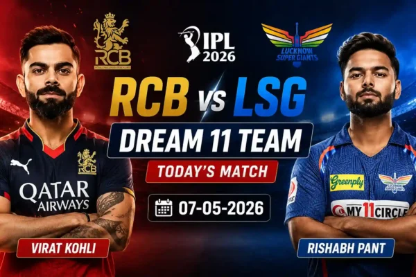 RCB vs LSG Dream11 Prediction Today Match 54 IPL 2026
