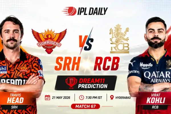 RCB vs SRH Dream11 Prediction Today — Match 67 IPL 2026 | Best Fantasy Team