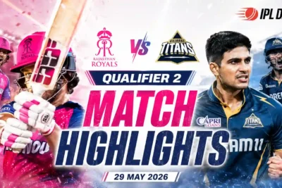 RR vs GT Qualifier 2 Highlights IPL 2026: Gill’s Stunning Century Crushes RR and Sends GT Into Final