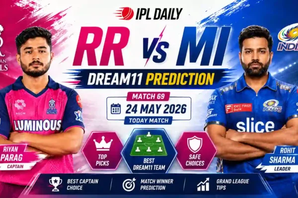 RR vs MI Dream11 Prediction Today — Match 69 IPL 2026 |  Best Fantasy