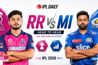 RR vs MI Head to Head Record in IPL 2026: Full Stats & History