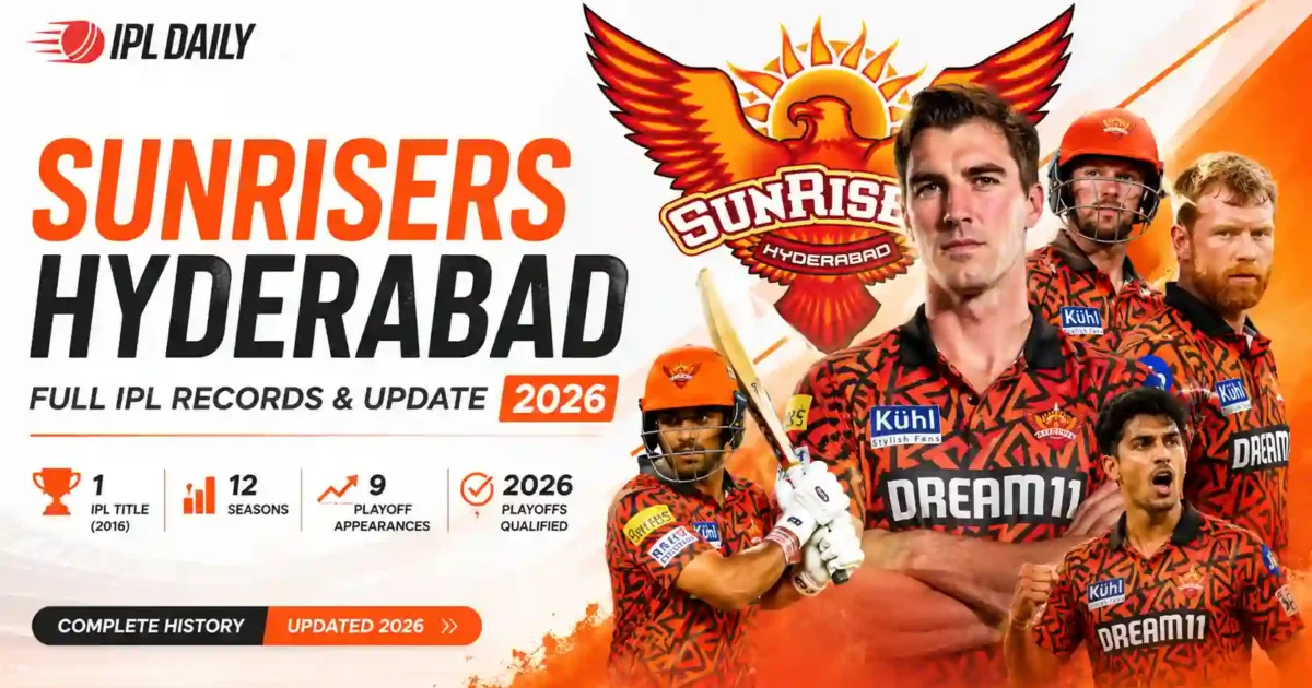 Sunrisers Hyderabad IPL Stats 2026 Squad, Records & Captain