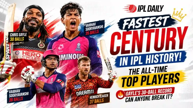 Fastest Century in IPL History: Complete Top 10 List as Chris Gayle’s Record Faces Its Biggest Challenge Yet