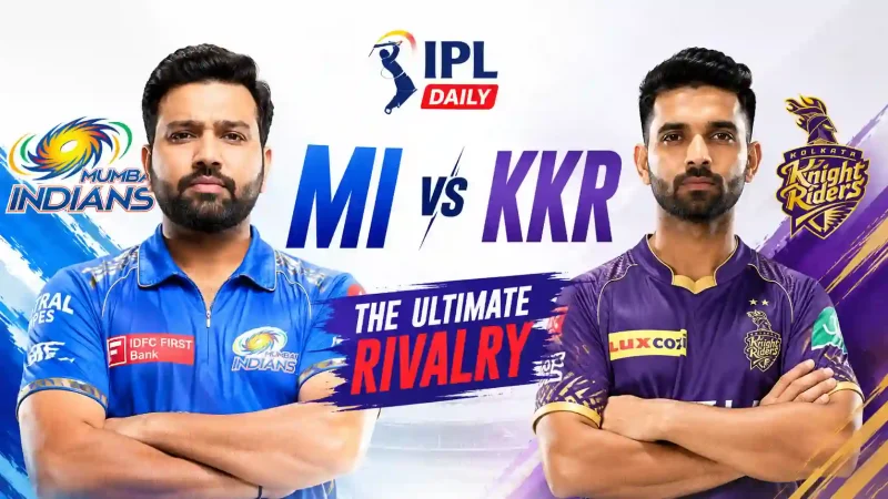 MI vs KKR Head to Head Record in IPL (2008-2026): Complete Stats, Results & Biggest Wins