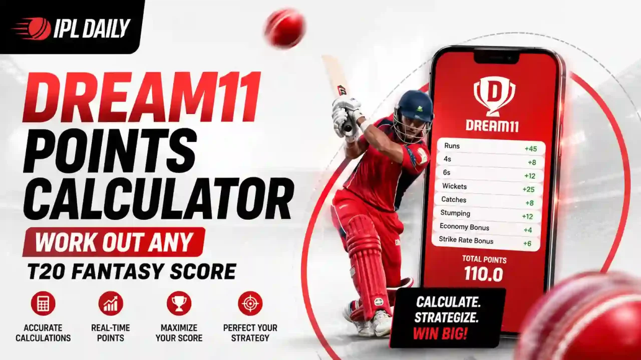 Dream11 Points Calculator: Work Out Any T20 Fantasy Score